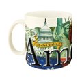 Americaware Americaware SMUSA01 America-USA 18 oz Full Color Relief Mug SMUSA01